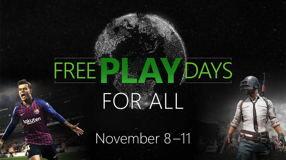 بازی pubg و pro evolution soccer free play day for all