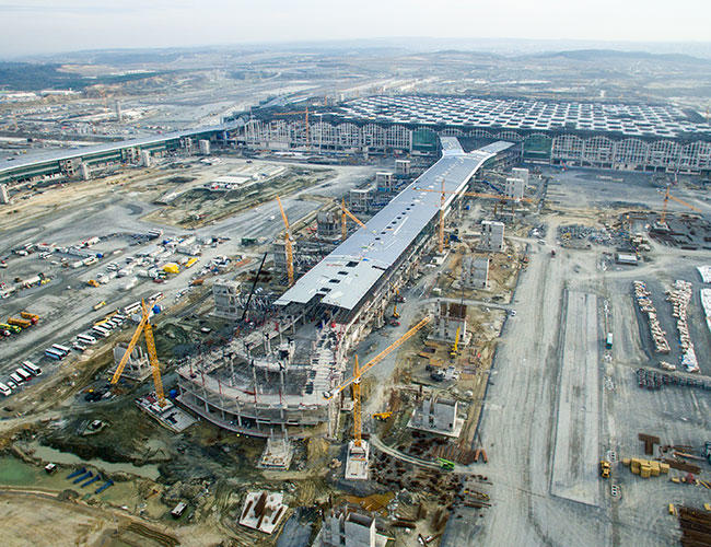 فرودگاه جدید استانبول در حال ساخت