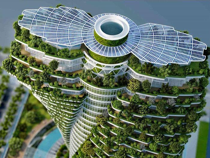 طراحی حیرت انگیز برج سبز آگورا با الهام از DNA